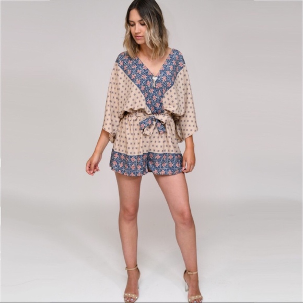 🤩SALE Boho Romper Kimono Romper Kimono Sleeves